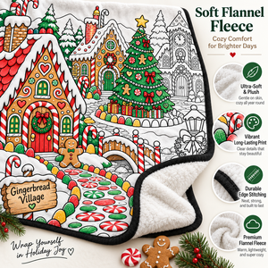 Couverture en flanelle à colorier soi-même pour Noël avec marqueurs, couverture lavable pour le graffiti, amusement hivernal pour les enfants et la famille - Product Image 5