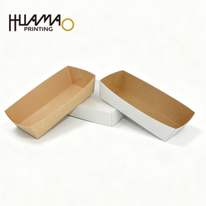 Barquettes alimentaires jetables en papier kraft, personnalisées, à ouverture supérieure, pour frites, chips, tomates, poulet frit - Product Image 5