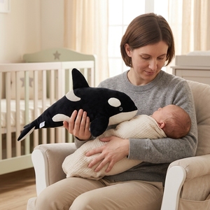 Peluche personnalisée Orca Orcinus, <span class=keywords><strong>jouet</strong></span> en peluche mignon et doux, poupée pour souvenir d'aquarium, cadeau marin, fournisseur d'usine OEM - Product Image 2