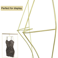 Cintre pour maillot de bain LINDON en métal doré pour robe, bikini, lingerie, présentoir