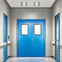 Prix usine personnalisé couleur laboratoire pharmaceutique hôpital cadre en aluminium porte de salle blanche