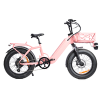 Vélo électrique pliable 20 pouces en alliage d'aluminium, moteur sans balais, assistance au pédalage, batterie amovible 48V 20Ah, pneus larges, vélo électrique
