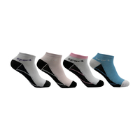 Meilleures ventes Chaussettes de cheville décontractées respirantes pour femmes Hiver Tricoté Design d'été mince avec motif de lettres Blanc pour l'exportation