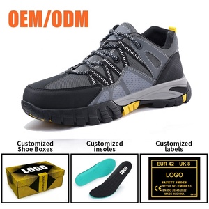Zapatos de Seguridad Tiger Master Grises con Parte Superior de Microfibra, Suela de Goma Antideslizante y Resistente al Aceite, Puntera de Acero, Aislamiento de 6KV para Hombre - Product Image 4