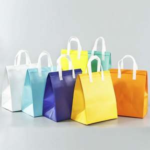 Sacs de courses écologiques en matériaux recyclables, sacs isothermes réutilisables en non-tissé, vente en gros à bas prix pour pizzas - Product Image 3