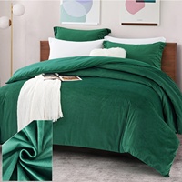 Juego de ropa de cama de terciopelo, funda de edredón y fundas de almohada esponjosas de lujo para sala de estar, gran oferta