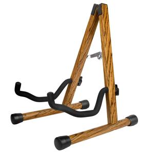Soporte de guitarra de madera maciza, soporte vertical plegable con forma de A para guitarra acústica, clásica, eléctrica y bajo. - Product Image 2