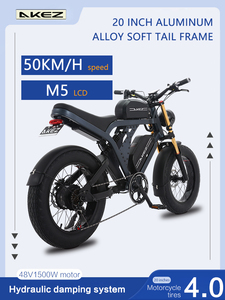 Sepeda Gunung Listrik Ebike 1500W 48V 41AH Baterai Lithium Alloy Aluminium dengan Rem Cakram Hidrolik Suspensi Ganda untuk Dewasa - Product Image 6