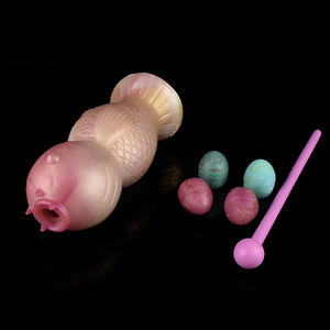Yocy Groothandel Visvormige Ovipositor Dildo Met Eieren Seksspeeltje Voor Mannen Vrouwen Seksspel Ovipositor Speelgoed - Product Image 3