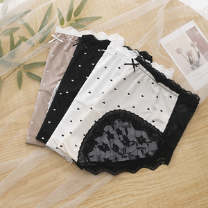 Женские трусики больших размеров, французские, сексуальные, соблазнительные, кружевные, дышащие, полупрозрачные, с бантом, с эффектом подтяжки ягодиц - Product Image 4