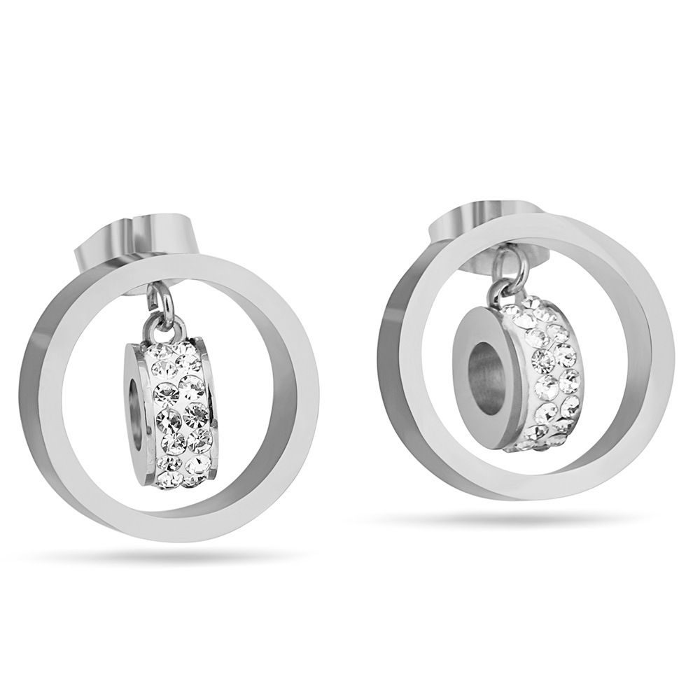 Boucles d'oreilles en acier