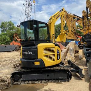 Excavatrice sur chenilles Komatsu Pc50mr Jaune Mini pelle hydraulique de construction 5 tonnes - Product Image 1