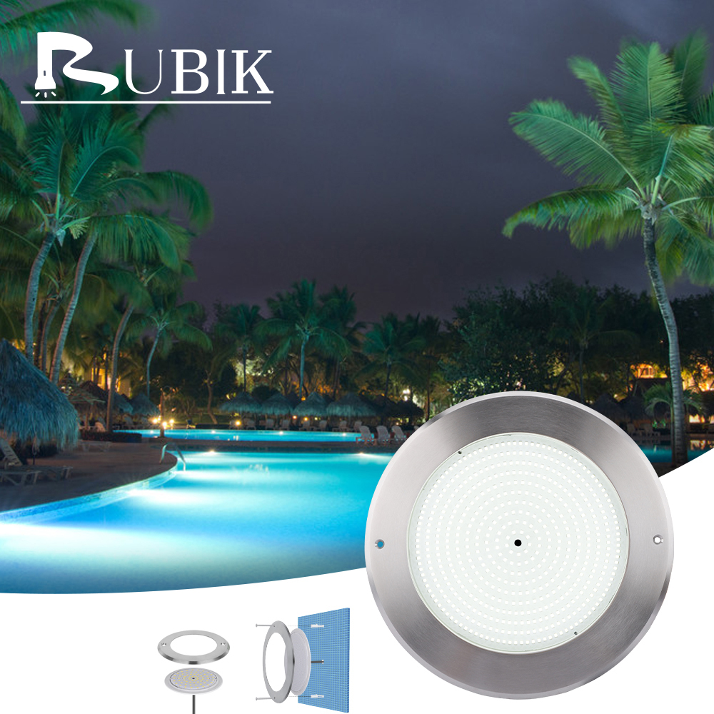 Factory Direct Sales Ultra-Thin 316 Stainless Steel Waterproof Swimming Pool LED Lights IP68 Rated DC12V
