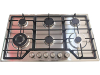 Cuisinière à gaz encastrable 5 feux en acier inoxydable 90 cm, fabrication OEM/ODM, équipement de cuisine de haute qualité