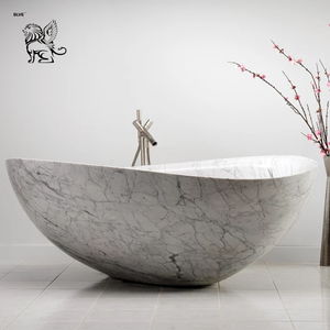 Vasca da bagno in marmo artificiale di <span class=keywords><strong>carrara</strong></span> di alta qualità a buon mercato per interni in <span class=keywords><strong>vendita</strong></span> prezzo MBBG-03 - Product Image 1
