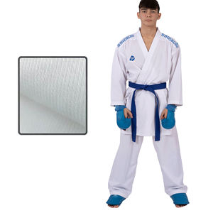 <span class=keywords><strong>Karategi</strong></span> Ultraligero Personalizado con Bordado en el Hombro Azul/Rojo para Karate y Kumite - Product Image 4