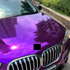 工場価格 PETミラークロームパープル自己粘着ビニールラップフィルムロール 車 バイク用カーステッカー - Product Image 2