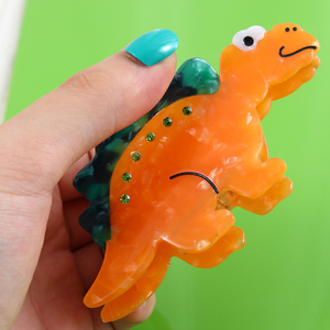 Pince à cheveux créative mignonne en acétate de <span class=keywords><strong>dinosaure</strong></span> Kawaii pince à cheveux pour femmes accessoires - Product Image 2