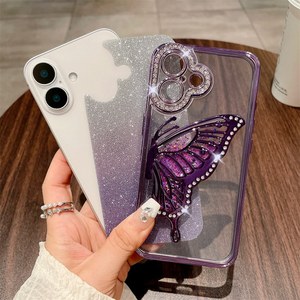 <span class=keywords><strong>เคส</strong></span>ด้านหลังลายผีเสื้อทรายดูดกากเพชรสำหรับ <span class=keywords><strong>iPhone</strong></span> 17 16 15 14 <span class=keywords><strong>13</strong></span> <span class=keywords><strong>12</strong></span> 11 <span class=keywords><strong>PRO</strong></span> <span class=keywords><strong>MAX</strong></span> 7 plus XS XR <span class=keywords><strong>เคส</strong></span> TPU แบบนิ่ม - Product Image 5