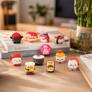 Jouet Squishy Mini Sushi 6cm en Mousse PU à Rebond Lent, Anti-Stress, Personnage Alimentaire Japonais Kawaii, Vente en Gros, OEM - Product Image 5