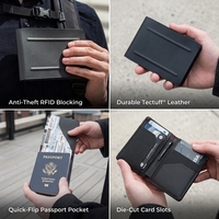 Organiseurs de voyage multifonctionnels, porte-passeports avec plusieurs emplacements pour cartes, rangement pour passeports et cartes