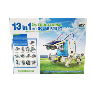 عرض رائع 13 في 1 روبوت يعمل بالطاقة الشمسية ديي بناء الجذعية مجموعة تجارب علمية تعليمية ألعاب شمسية في مجموعات - Product Image 4