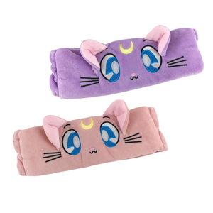 महिलाओं का कोरल वेलवेट प्यारा कार्टून सिलाई हेडबैंड मेकअप स्पा फेस वाशिंग के लिए आरामदायक बाल बैंड - Product Image 2