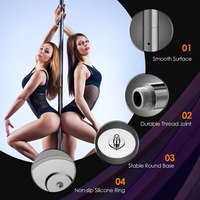 Nouvelle barre de danse portable avancée, réglable, barre de fitness pour la danse, barre de danse rotative et statique à vendre, équipement de salle de sport à domicile