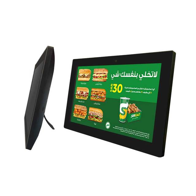 10-Inch Floor Standing Android Tablet PC with Capacitive Touch IPS Screen POE Powering for Retail Store Elevator Use with SDK