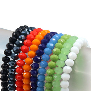 Perles Rondelles en Cristal Facettées 6x8mm en Gros pour la Fabrication de Bijoux et Bracelets DIY - Product Image 6