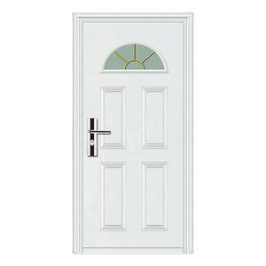 Porte de sécurité classique en acier de style moderne avec inserts en verre trempé Finition extérieure Style <span class=keywords><strong>ancien</strong></span> Design complet - Product Image 1