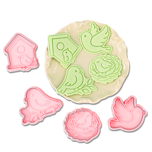 Chim của Tổ loạt 3D phim hoạt hình bánh quy khuôn tự làm đất sét hoạt hình in bánh quy Pigeon House <span class=keywords><strong>Cookie</strong></span> cắt - Product Image 1