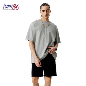 Camiseta de Verano para Hombre, Marca Summer300g, 100% Algodón, Estilo Holgado, Transpirable, Baja Contracción, Alta Calidad, Bordado Urbano - Product Image 6