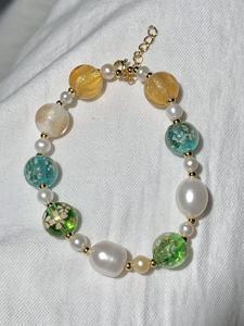 UM Jewelry <b>Copper</b> Fashionable and Delicate Beaded <b>Bracelet</b> For Unisex Daily Wear and Gift - Product Image 2