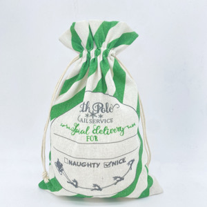 Recyclable Large Santa <b>Christmas</b> Drawstring <b>Gift</b> Present <b>Bag</b> with Use for Photo Frame - Product Image 5