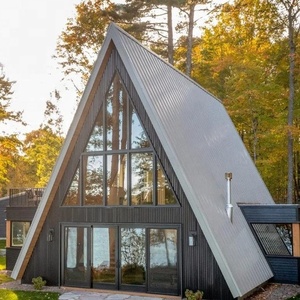 Villa SIP de Estructura de Acero Aislada Moderna y de Lujo con Certificación CE EcoVadis para Hoteles, con Panel Sándwich de Forma Triangular y Garantía de 3 Años IEMODU - Product Image 1