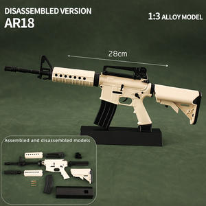 Fusils américain monde célèbre pistolet échelle modèle 3d noir <span class=keywords><strong>Sniper</strong></span> fusil métal bricolage jouet modèle pistolets militaire pistolet modèle - Product Image 5
