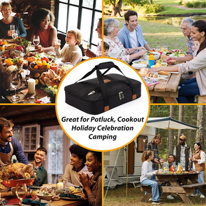 Cacerola Carrier Tote Aislado Viajes al aire libre Comida térmica Llevar <span class=keywords><strong>Pizza</strong></span> Warmer Cooler Bag - Product Image 6