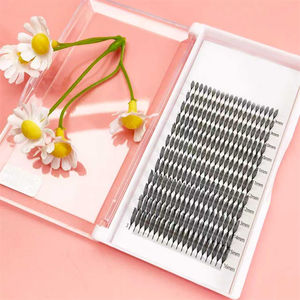 Extensiones de Pestañas PREMADE Spike Anime Feathered Comic Spire 0.07 D 8-15mm Súper Negro Mate, Efecto 3D Más Suave, Cruelty-Free - Product Image 3