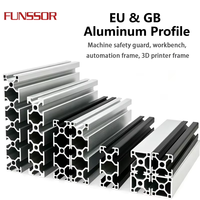 Profilé en aluminium extrudé industriel, norme EU GB, série 20-100, 6063 T5, longueur personnalisée pour équipement d'automatisation, poste de travail, OEM