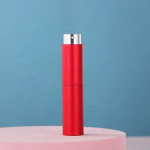 Empty 8ml chroming alum decor Mini refillable Perfume Spray bottle mist sprayer fragrance pump diffuser for travel pack