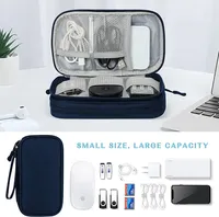 Kit de chargeur d'écouteurs de données USB accessoires électroniques de voyage portables sac organisateur d'écouteurs sac de rangement de câble électronique