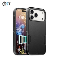 2027 Double-decker NOUVEAU Prix d'usine Haute qualité Multicolore Anti-chute Matériel TPU+PC Étui de téléphone portable pour iphone 18 Pro Max