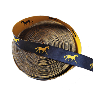 Nuovo Design personalizzato Design diverso colorato doppio Shuttle tessuto nastro di cavallo per tappeti di cavallo - Product Image 1