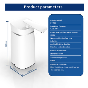 Purificateur d'<span class=keywords><strong>eau</strong></span> portable <span class=keywords><strong>de</strong></span> table Wosfer à 4 étages <span class=keywords><strong>de</strong></span> filtration ultra-rapide, riche en hydrogène, <span class=keywords><strong>eau</strong></span> minérale naturelle <span class=keywords><strong>alcaline</strong></span>, débit <span class=keywords><strong>de</strong></span> 3 <span class=keywords><strong>L</strong></span>/min - Product Image 1