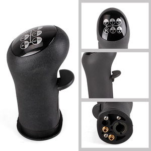 Gear <b>Shift</b> <b>Knob</b> For Volvo Trucks 20488058 1673106 3192256 Black Leather Ergonomic - Product Image 2