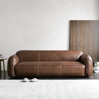 Canapé sectionnel carré deux places de style Mid-Century Modern pour petits appartements, en similicuir résistant à l'eau, mobilier facile à installer
