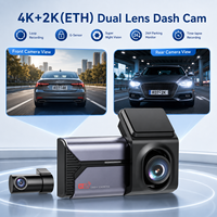 Cámara para Coche de Alta Configuración con Doble Lente 4K+2K, Sensor G, Visión Nocturna, Grabación en Bucle, Control por Aplicación, Pantalla IPS y 1 Año de Garantía