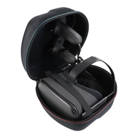 Sac de rangement portable étanche et antichoc en EVA pour casque et manettes Quest 2/3/3S (25x12x12cm) Noir Gris