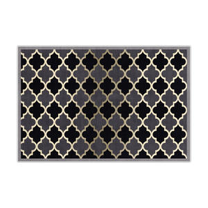 พรมลายตาข่ายหรูหรา รูปทรงสี่เหลี่ยมผืนผ้า ทนต่อคราบสกปรก ทำจากเส้นใยโพลีเอสเตอร์ สำหรับใช้ในบ้าน ทางเข้าบ้าน ห้องนั่งเล่น ห้องนอน - Product Image 1